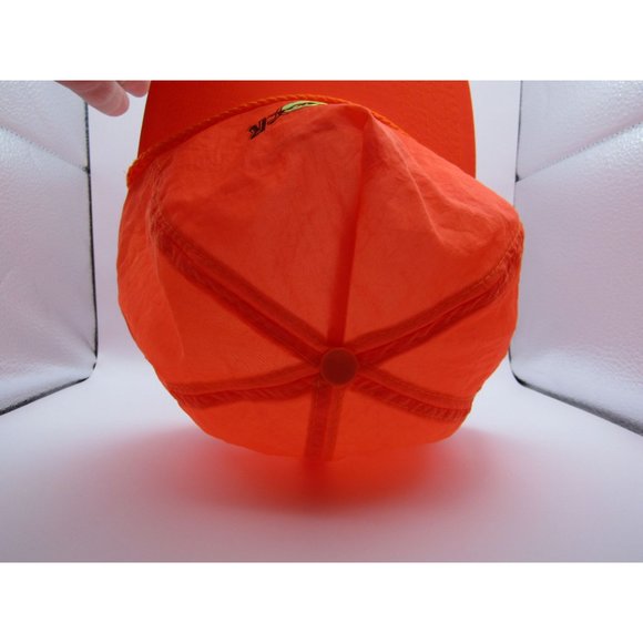 Hard Rock Cafe Panama Hat Panatek Nylon Safety Orange OSFA - Picture 5 of 8